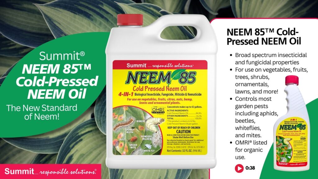 Summit® NEEM 85™ Cold-Pressed NEEM Oil